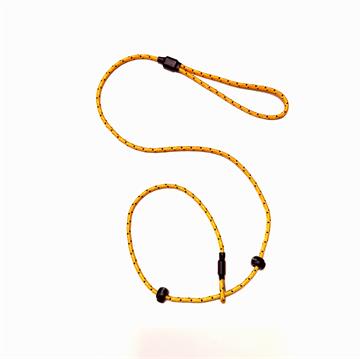 Dog & Field Pro Trialler Slip Lead med dobbelt stop, gul, 1,2 m.